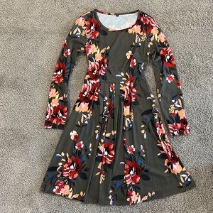 STYLEWORD Long Sleeve T Shirt Dress